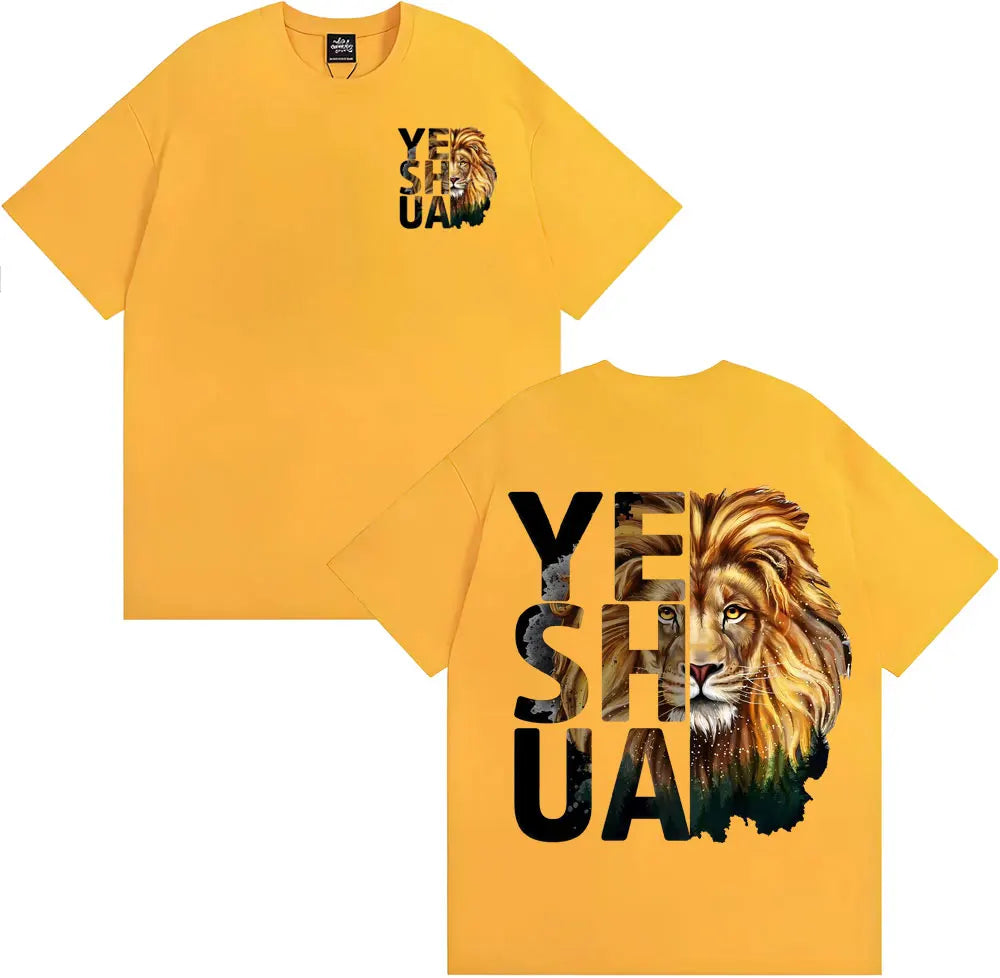 🦁 T-shirt chrétien homme & femme Yeshua Lion – 12 coloris | Tailles XS à XXXL | Sons of Light