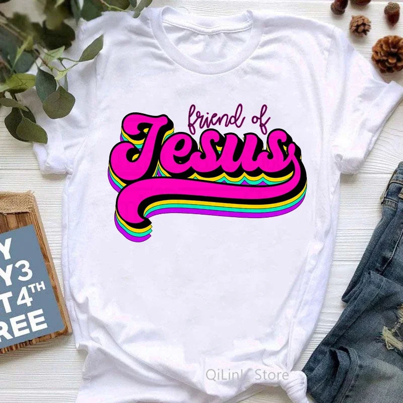 T-shirt chrétien femme – Jésus-Christ & Foi | 20 motifs au choix | Hope & Light Girlz