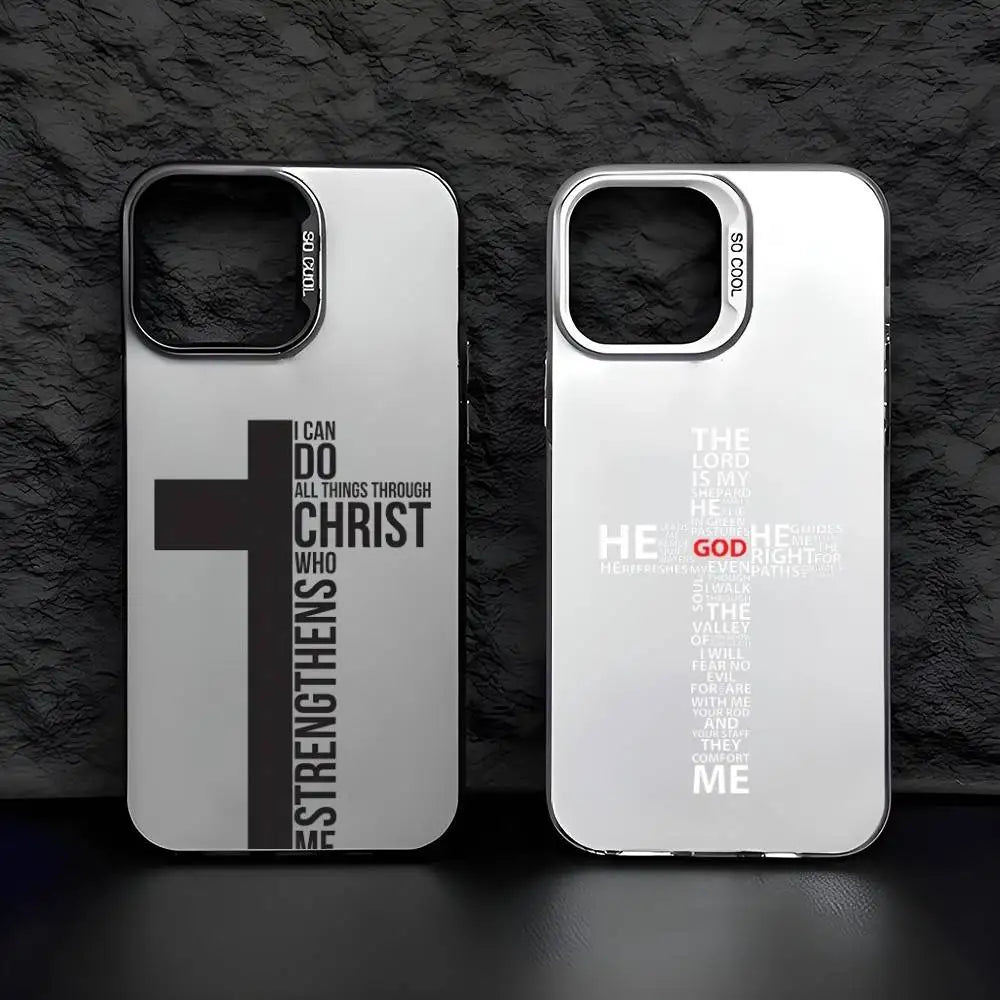 Coque iPhone chrétienne – Croix & Versets bibliques | Style, Foi & Protection – Hope And Light Girlz