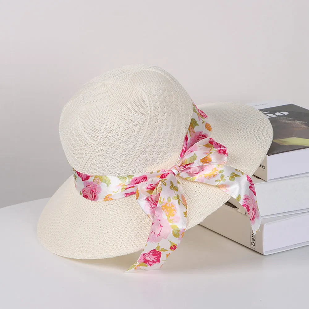 Chapeau de Plage Femme Fleuri Anti-UV | Hope And Light Girlz