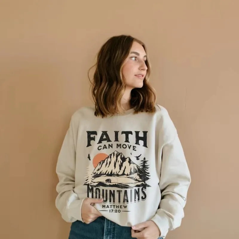 Sweat chrétien “Faith Can Move Mountains” — Matthieu 17:20