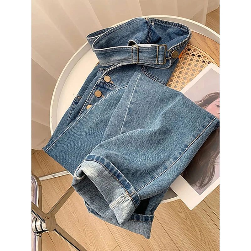 Salopette Jean Oversize Femme | Coupe Loose Wide Leg Du S au 5XL – Hope & Light Girlz