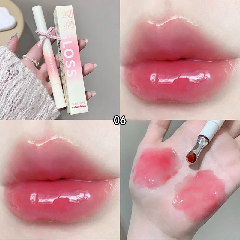 Gloss Jelly Miroir Hydratant Kakashow – Effet Lèvres Glassy Ultra Brillantes Waterproof 💄✨