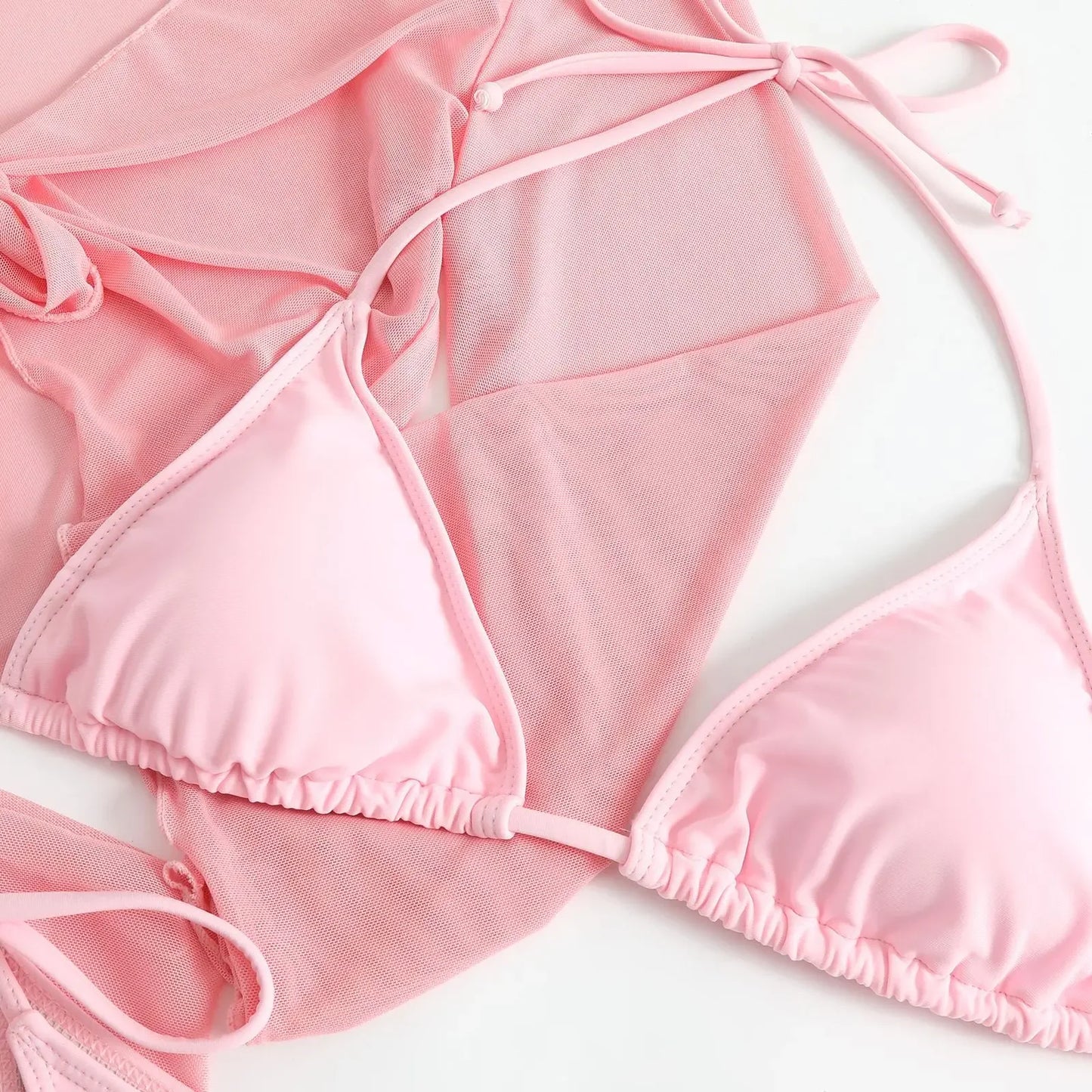 Maillot de Bain 4 Pièces Femme | Bikini avec Jupe et Top Assorti