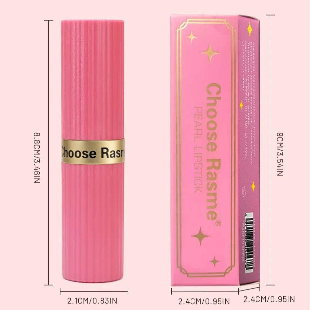 Rouge à Lèvres Pailleté Nude Rosé Waterproof – Effet Glossy Diamant & Lèvres Pulpeuses