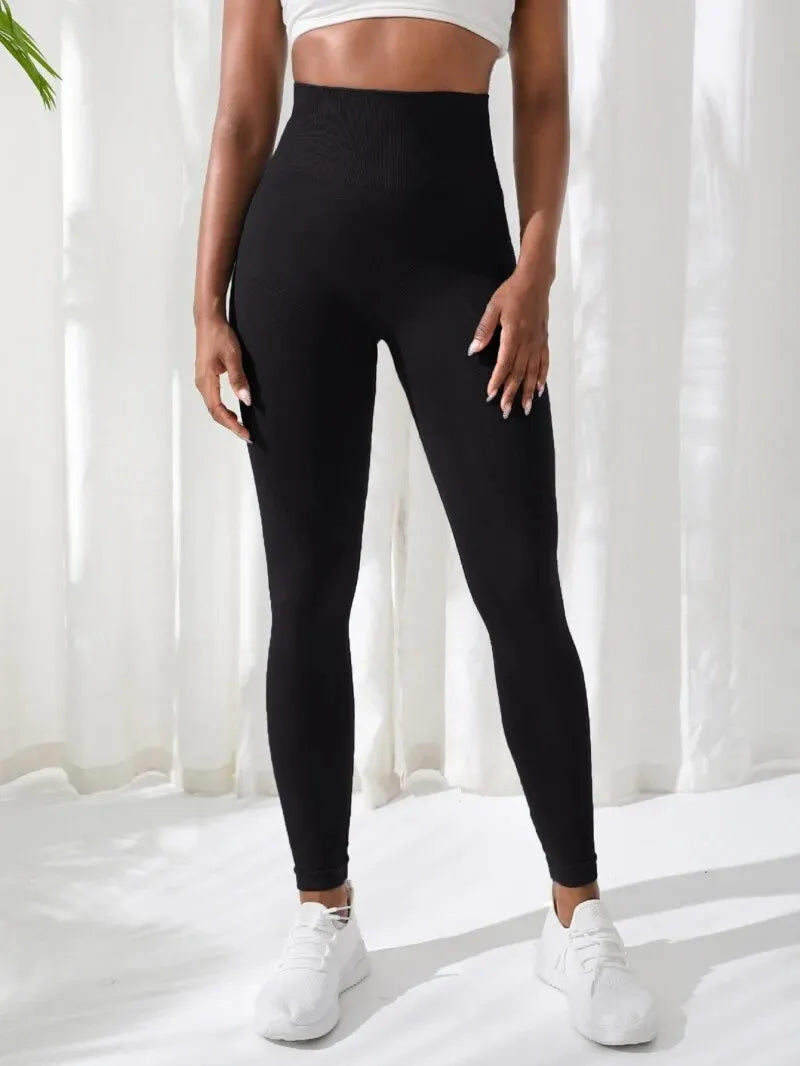✨ Legging Sculptant Sport Femme – Taille Haute Push Up ✨ Coloris Grey &amp; Black • Du XS au L