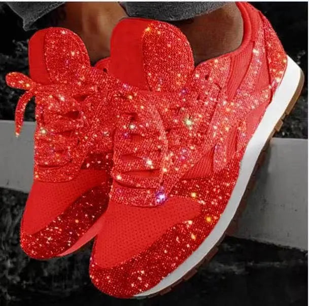 Baskets Femme Strass; Glitter – Sneakers Fashion Ultra Brillantes ✨ Du 36 au 43 • Effet bling chic tendance