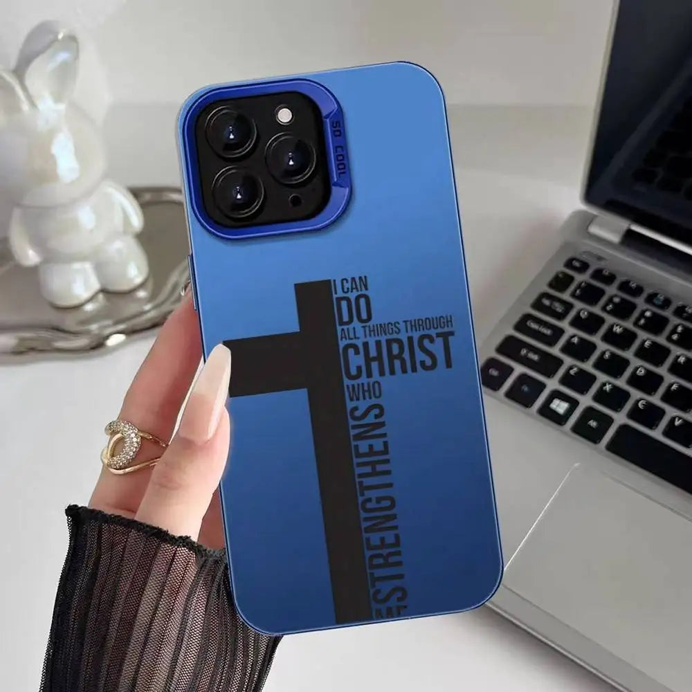 Coque iPhone chrétienne – Croix & Versets bibliques | Style, Foi & Protection – Hope And Light Girlz
