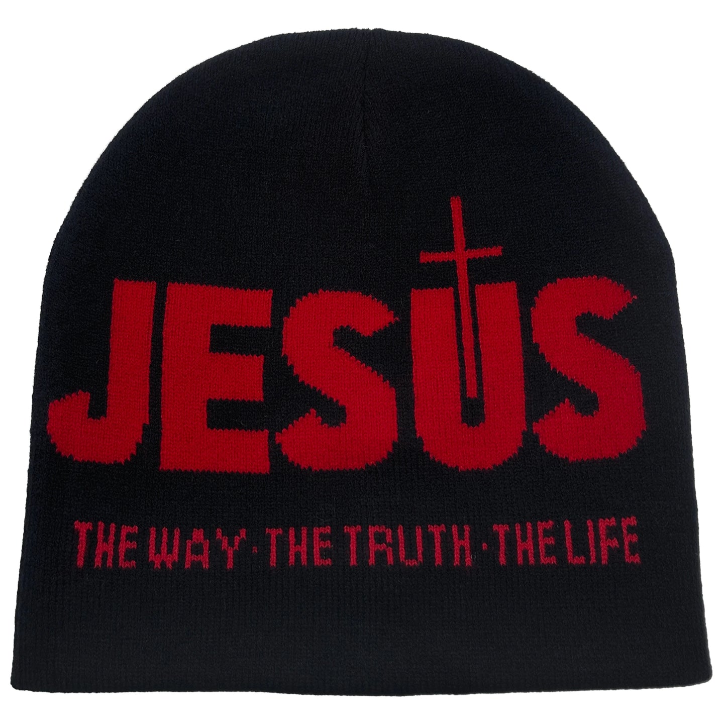 🧢Bonnet chrétien JESUS – tricot élastique unisexe | The Way The Truth The Life | Style sportswear