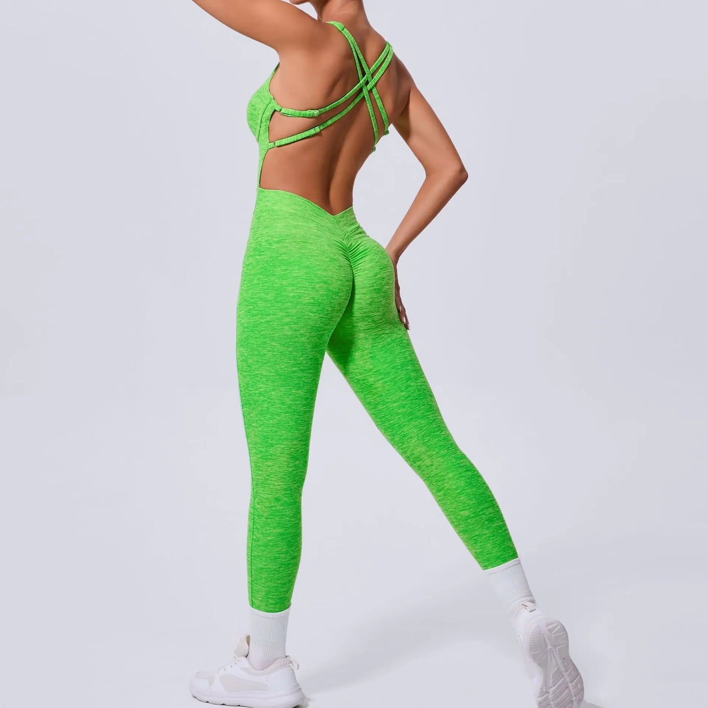 Combinaison Sport Femme Sculptante – Dos Ouvert ; Effet Push Up ✨ Tailles S à L • Coloris tendance