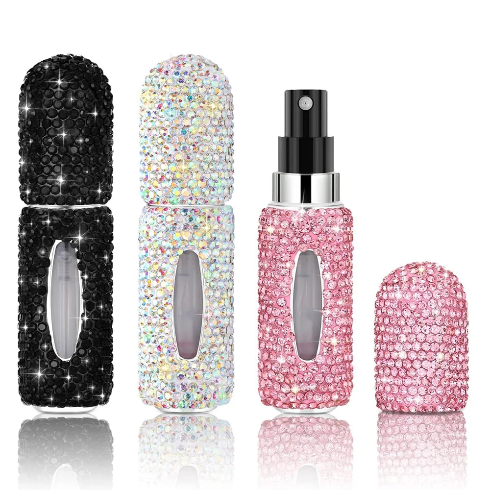 Mini Vaporisateur de Parfum Rechargeable – Strass Cristal 5 ml