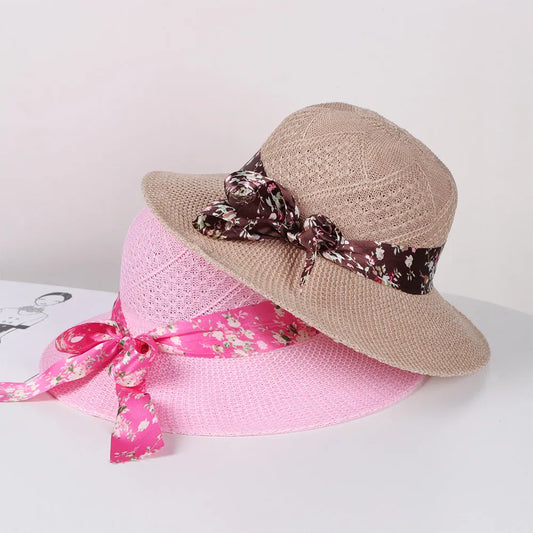 Chapeau de Plage Femme Fleuri Anti-UV | Hope And Light Girlz