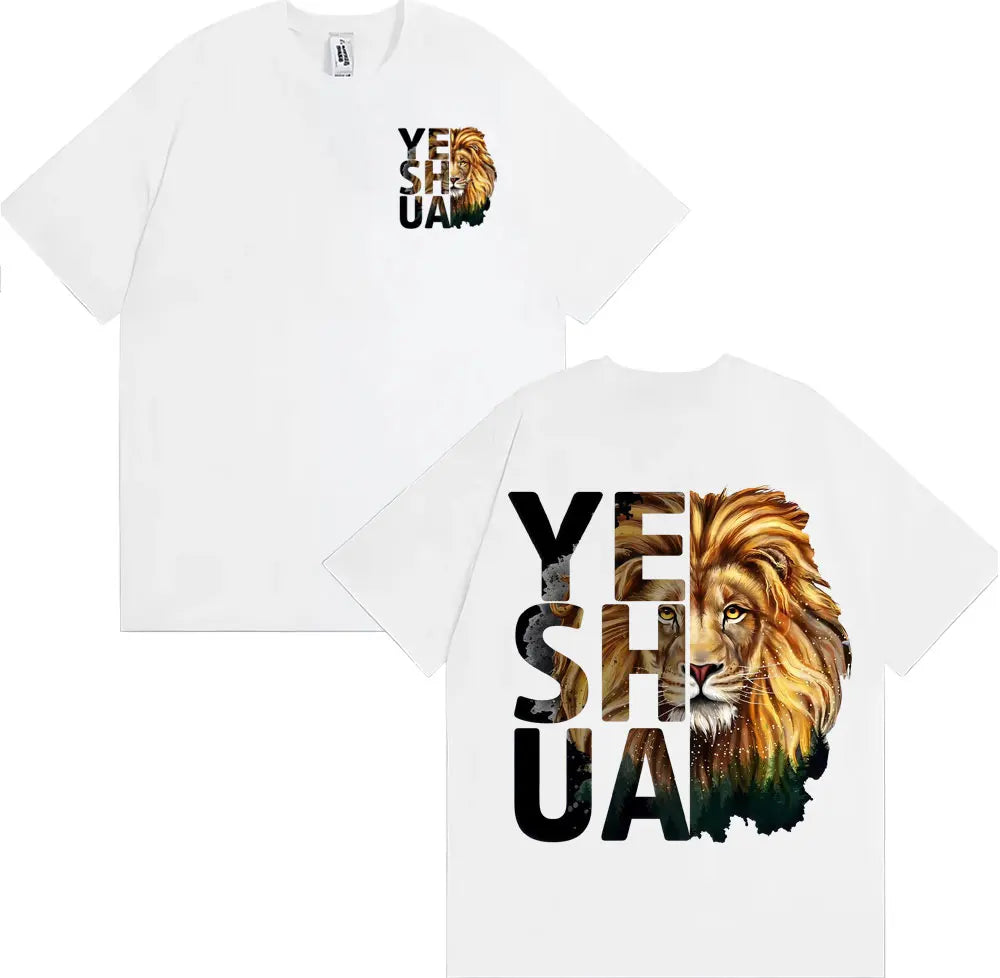 🦁 T-shirt chrétien homme & femme Yeshua Lion – 12 coloris | Tailles XS à XXXL | Sons of Light