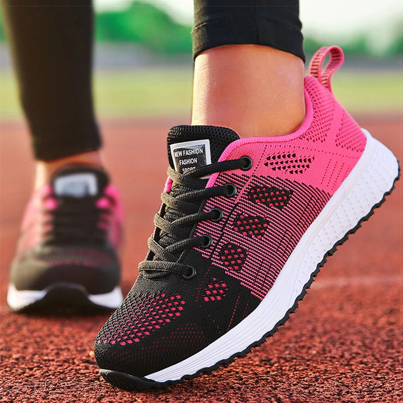 Baskets Sport Femme Ultra Légères – Running &amp; Lifestyle ✨ Du 36 au 42 • Rose pastel; rose fuchsia