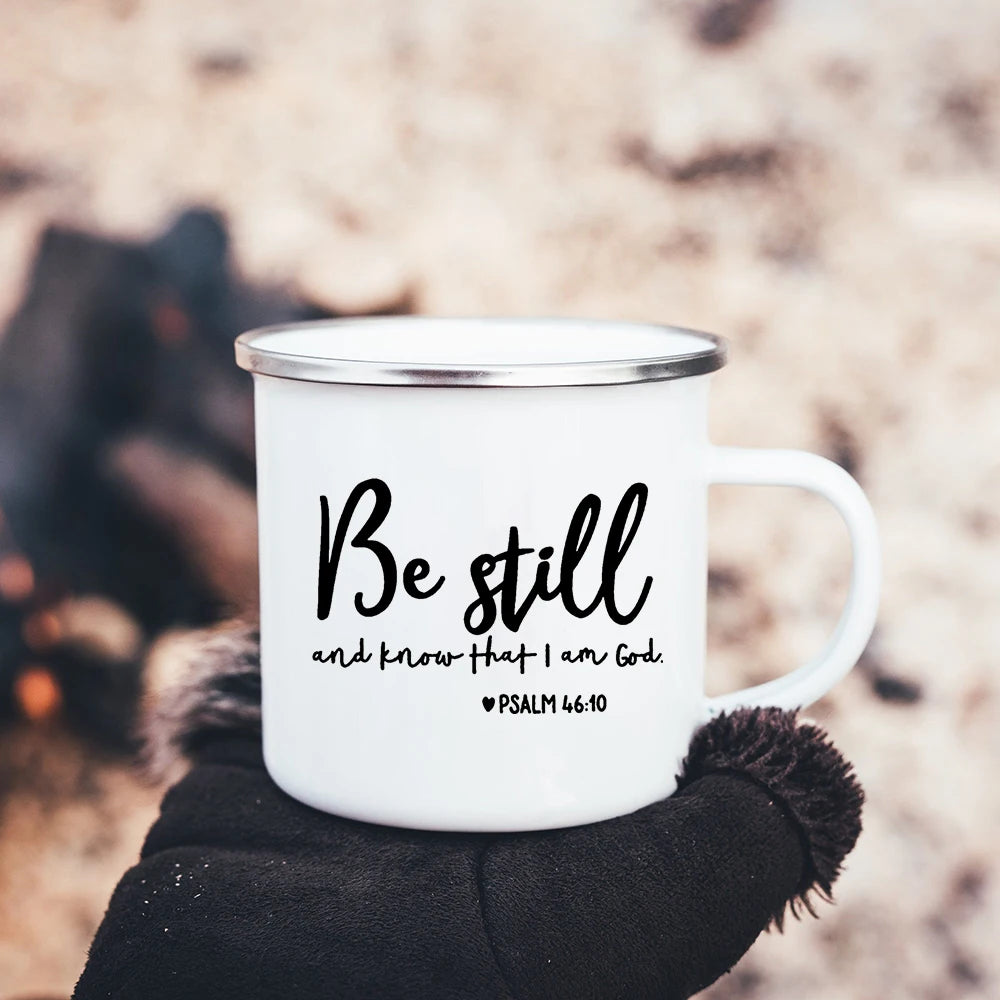 Mug chrétien “Be the Light” – Matthieu 5:14 | Foi, Espoir & Amour