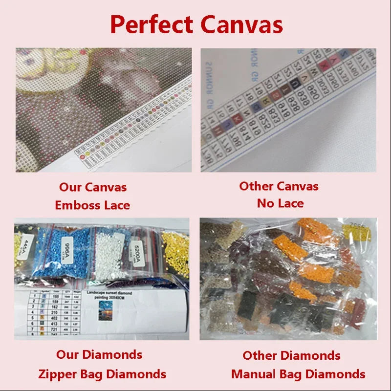 Tableau “Faith • Hope • Love” – Diamond Painting Chrétien | Art méditatif de lumière