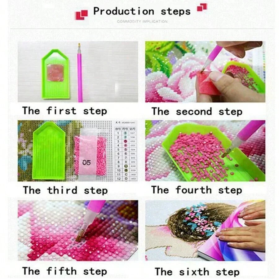 Tableau Diamond Painting – Petits Anges Vintage Chrétiens | Art de prière et détente spirituelle DIY