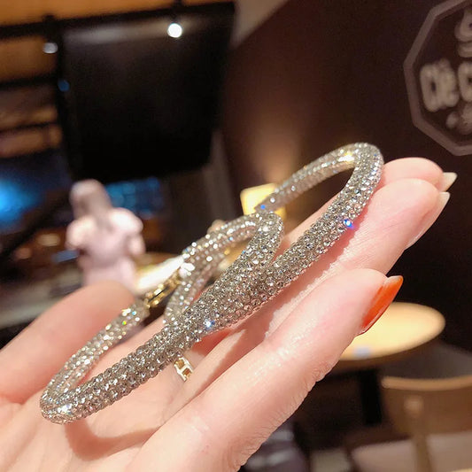 Grandes créoles en cristaux scintillants – Brille de ta lumière divine | Hope & Light Girlz