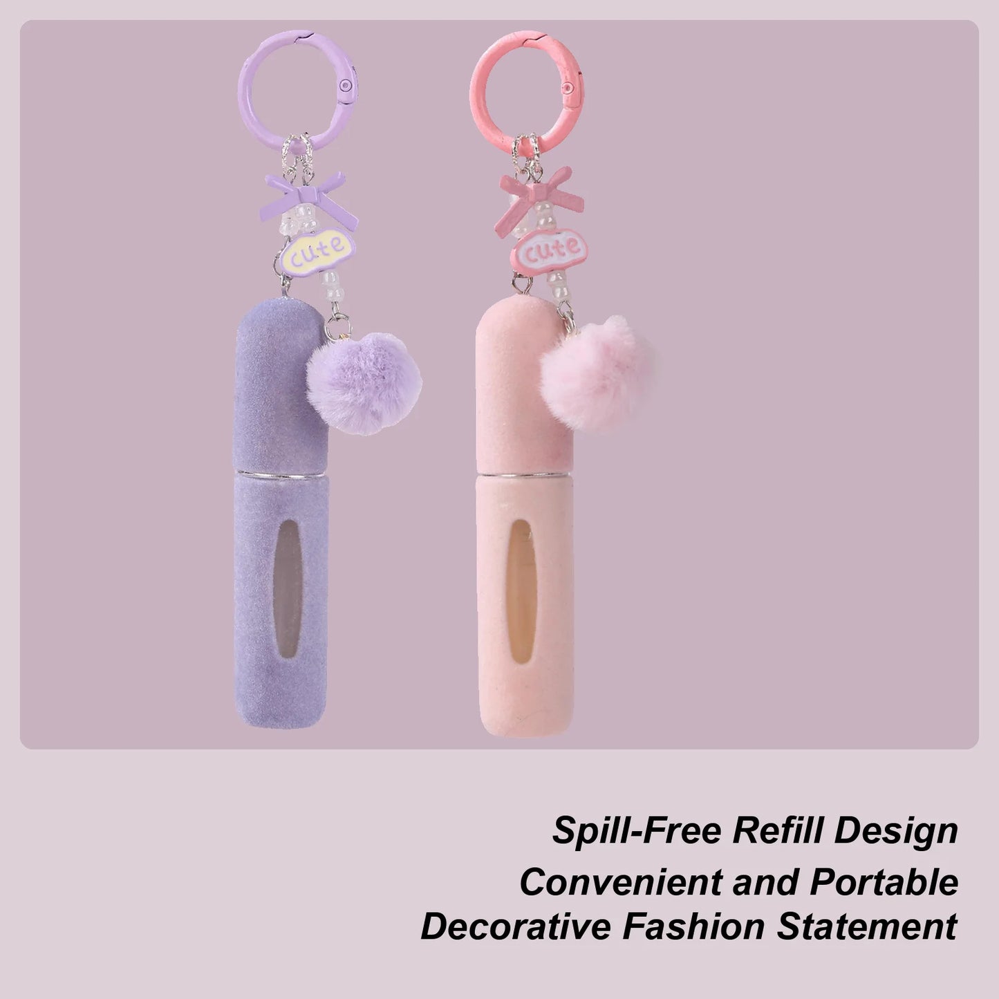 5ml Mini Perfume Spray Dispenser Bottles Cute Reusable Fragrance Atomizer Charm Travel Perfume Refill Bottle Cologne Atomizer